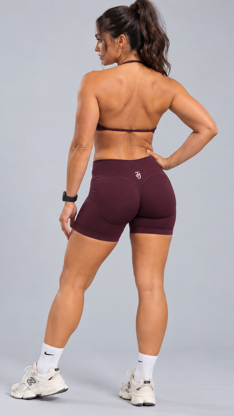 Tylah-Jade Sculpt Shorts – Merlot