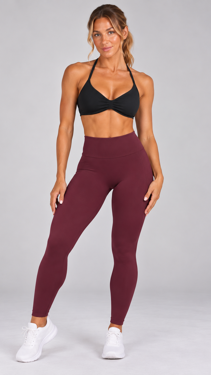 Tylah-Jade Sculpt Leggings – Merlot