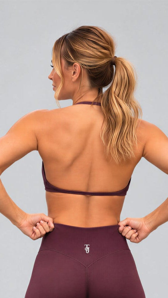 Tylah-Jade Sculpt Sports Bra – Merlot