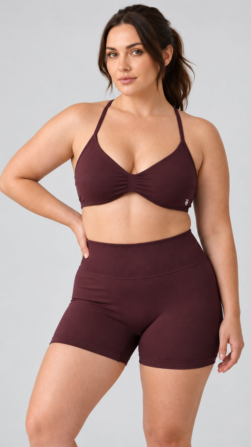 Tylah-Jade Sculpt Sports Bra – Merlot